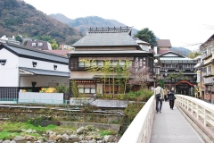 Walking bridge in Hakone Yumoto