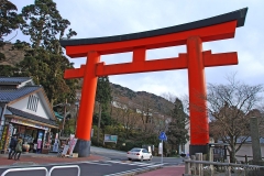 A big Torii gate at Hakone-machi