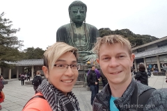 The giant bronze Daibutsu @ Kamakura