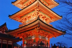 Kiyomizudera @ Night - Three Storied Pagoda