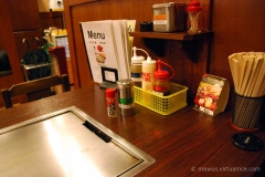 Okonomiyaki Restaurant - So many condiments..