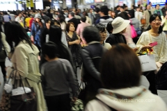 Kyoto station can get REALLY busy