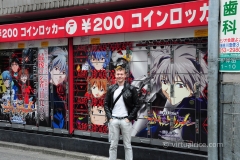 Akihabara, Tokyo - NGE themed lockers